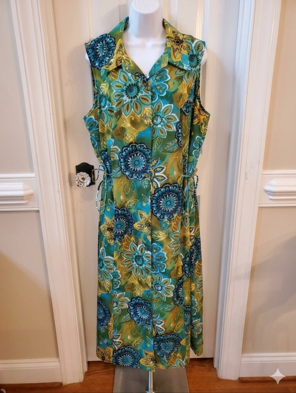 Vtg 90s - Sag Harbor - Floral Maxi Dress | Plus Size 20W Boho